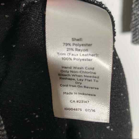 Talbots gray speckled fit & flair 3/4 sleeve knee length dress size 4 - Picture 5 of 6